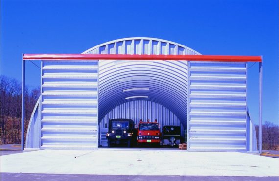 Commercial truck storage prefab building in Boulder Colorado