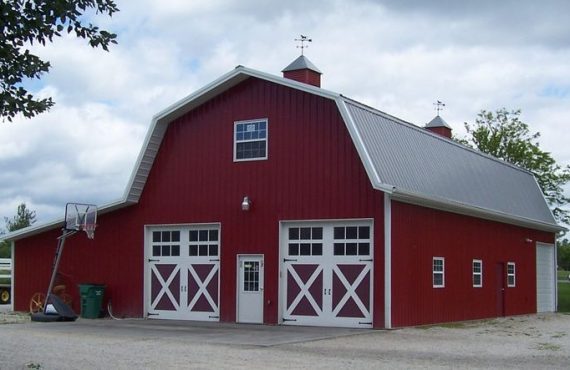 Gambrel Style Barn steel building in Boulder Colorado
